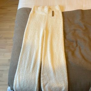 Skims cozy knit bone pants sized S/M